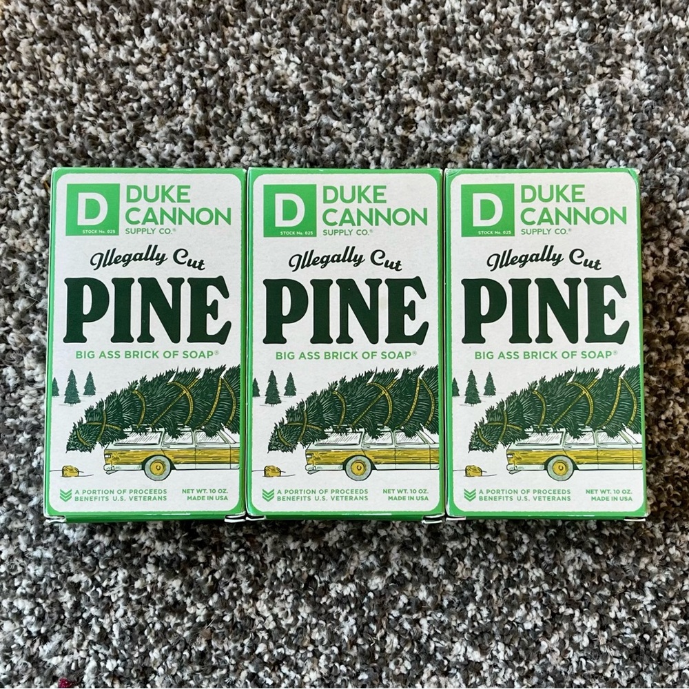 3 Duke Cannon Illegally Cut Pine Soaps